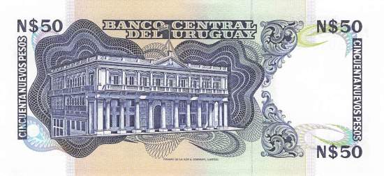 Uruguay 50 Pesos p61A 1989